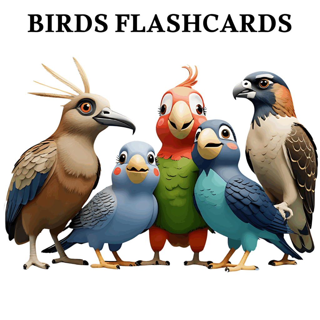 3D Birds Flashcards